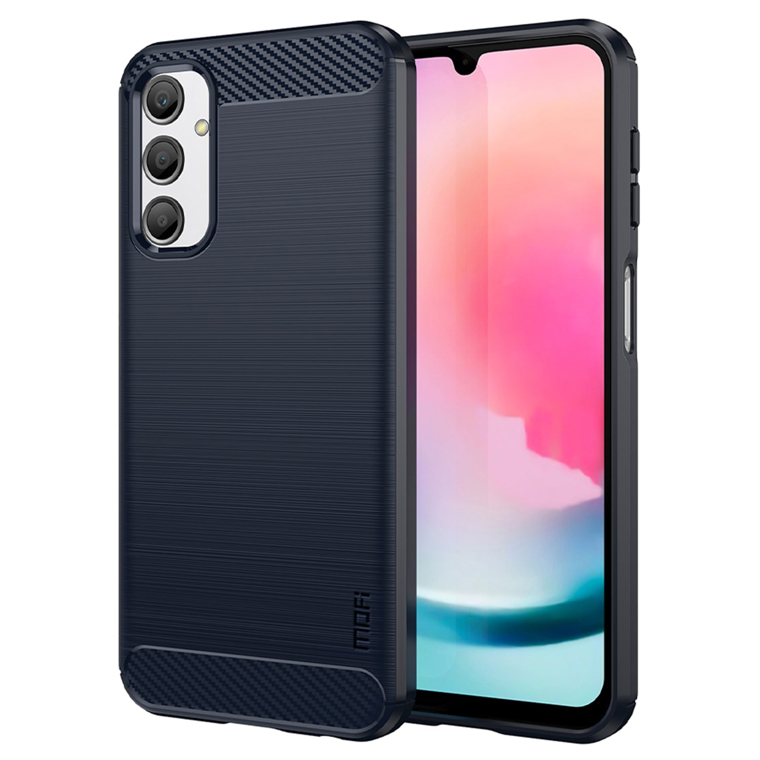 MOFI JK TPU Series-1 For Samsung Galaxy A24 4G Carbon Fiber TPU Phone Case Brushed Non-Slip Protective Cover MOFI JK TPU Series-1 For Samsung Galaxy A24 4G Carbon Fiber TPU Phone Case Brushed Non-Slip Protective Cover